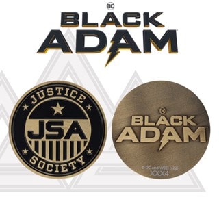 Justice Society Of America Black Adam Limited Edition Collectible Medallion