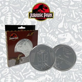 Jurassic Park: Metal Embossed Coaster Set