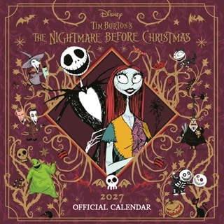 The Nightmare Before Christmas 2027 Square Calendar