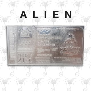 Alien: Silver Plated Ticket Metal Replica (online only)