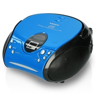 Lenco SCD-24 Blue/Black CD Player with FM Radio