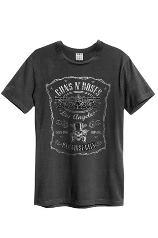 Gun N Roses Paradise City Unisex T-Shirt: Charcoal