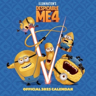 Despicable Me 4 2025 Square Calendar