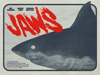 Jaws Matt Needle 45cm x 61cm Fine Art Print