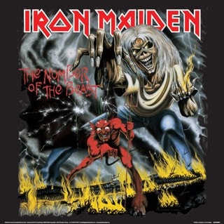 The Number Of The Beast Iron Maiden Framed Album Cover Print