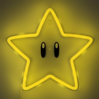 Super Star Nintendo Wall Mountable LED Neon Light