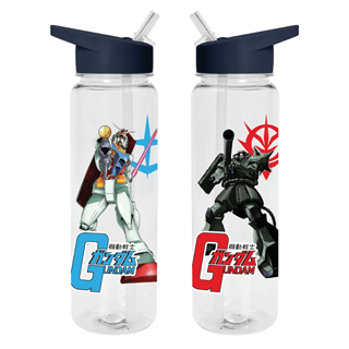 Warring Factions Gundam Plastic Drinks Bottle