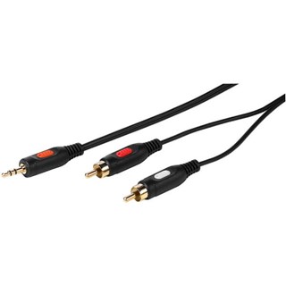 Vivanco RCA to AUX 3.5mm Gold Connector Cable 2.5m