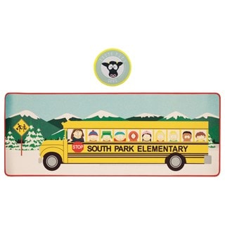 South Park Elementary School Bus Desk Pad & Coaster Set