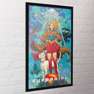 Supergirl Movie Comic Style 60cm x 90cm Framed Maxi Poster