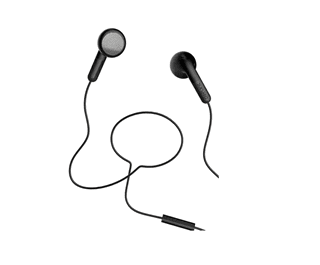 Defunc Earbud Go Talk Black Earphones w/mic