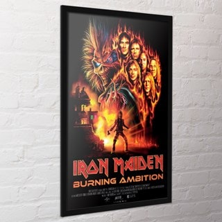 Iron Maiden Burning Ambition 60cm x 90cm Framed Maxi Poster