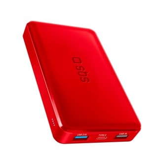 SBS 10W Red 10000mAh Power Bank