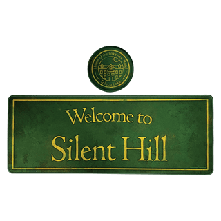 Silent Hill XL Desk Pad And Coaster Set
