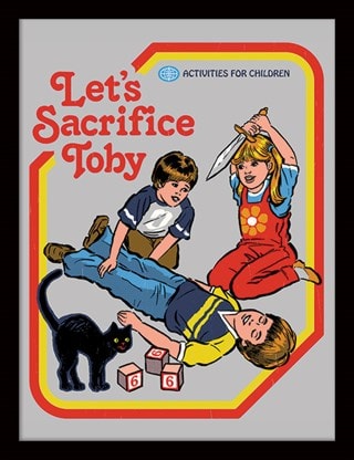 Steven Rhodes: Let's Sacrifice Toby Framed Print