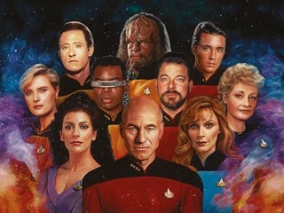 Star Trek Next Generation 50th Anniversary Canvas Print 60 x 80cm
