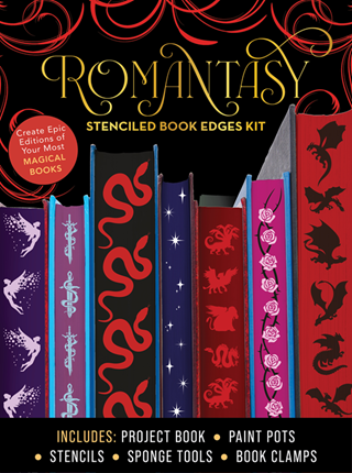 Romantasy Stenciled Book Edges Art Kit & Instruction Book