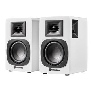 Audio Technica AT-SP3X White Bluetooth Bookshelf Speakers