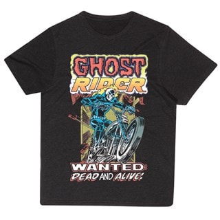 Ghost Rider Wanted Dead And Alive Marvel Comics Black Tee