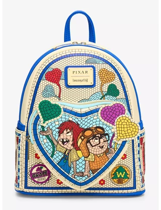 Carl & Ellie Mosaic Tile Up hmv Exclusive Loungefly Mini Backpack