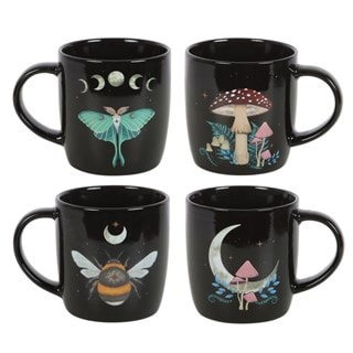 Set Of 4 Dark Forest Mugs