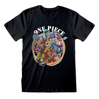 One Piece Group Black Tee