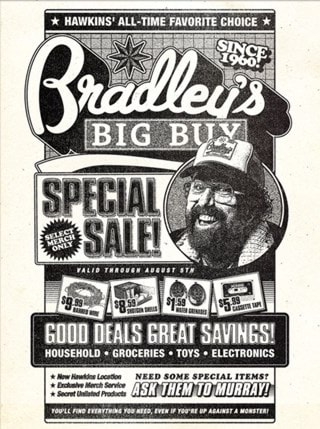 Bradley's Big Buy Stranger Things 5 30cm x 40cm Art Print