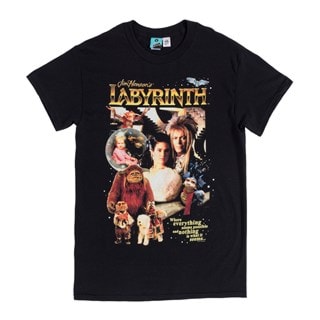 Labyrinth Retro Black Tee