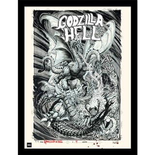 Godzilla In Hell Godzilla Framed 30x40cm Print