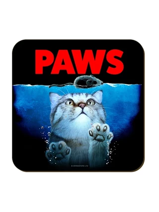 Paws Horror Cats Coaster