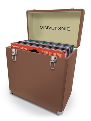 Vinyl Tonic Brown PU Leather LP Storage Case
