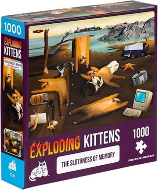 Slothness Of Memory: Exploding Kittens 1000 Piece Jigsaw Puzzle