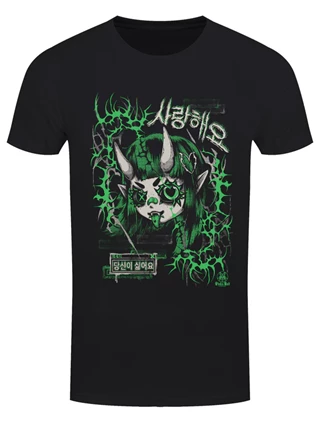 Love & Hate Pinku Kult Black Tee