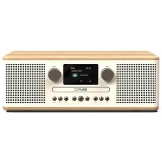 Pure Classic C-D6 Cotton White/Oak Bluetooth CD Player with DAB+/FM Radio