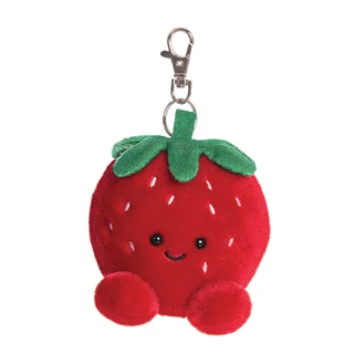 Juicy Strawberry Palm Pals Clip-On Plush