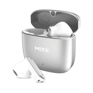 Mixx Audio Streambuds Custom 3 Silver/White True Wireless Bluetooth Earphones W/Clear Voice