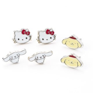 Hello Kitty, Cinnamoroll & Pompompurin Sanrio Trio Stud Earring Set