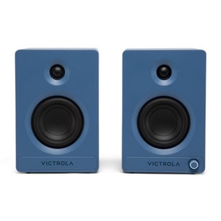 Victrola Tempo Blue Bluetooth Bookshelf Speakers