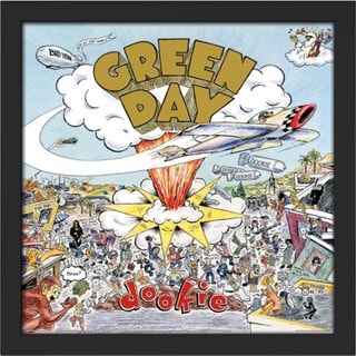 Green Day Dookie Framed Album Cover Print