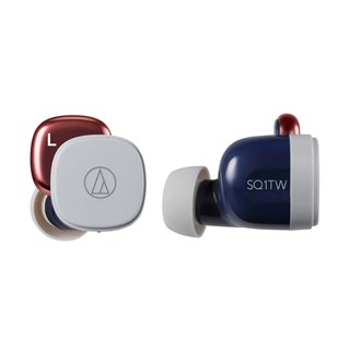 Audio Technica ATH-SQ1TW Navy/Red True Wireless Bluetooth Earphones