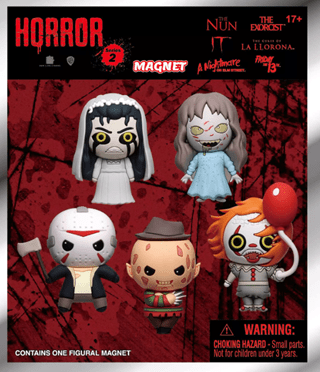 Warner Brothers Horror Series 2 3D Magnets