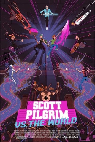 Scott Pilgrim Vs. The World By George Bletsis 24x36 Limited Edition Print