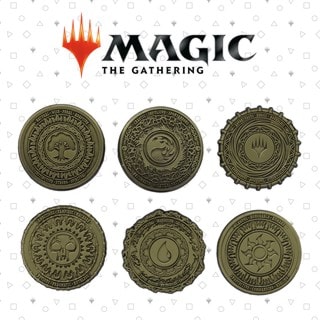 Mana Symbol Magic The Gathering Limited Edition Pin Badge Set