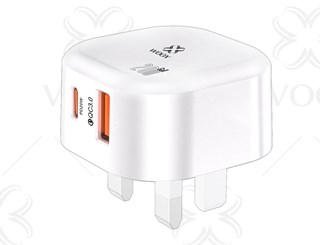 Woox 20W GaN USB & USB-C Plug