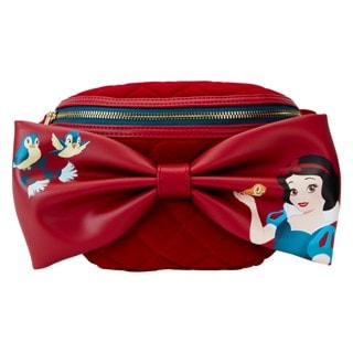 Snow White Classic Bow Velvet Loungefly Belt Bag