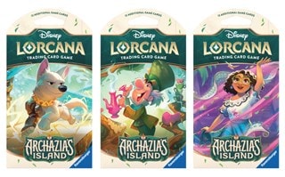 Archazia's Island Sleeved Booster Packs Disney Lorcana Trading Cards Assortment