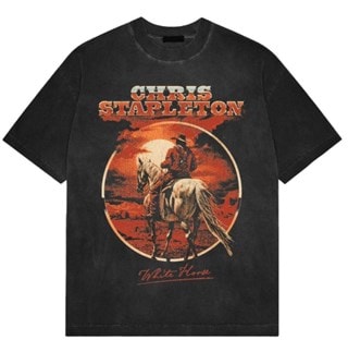 Chris Stapleton White Horse Stone Wash Black Tee