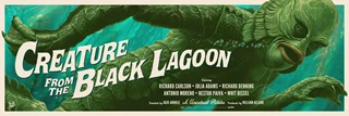 Creature From The Black Lagoon Andrew Swainson 61cm x 91 cm Fine Art Poster