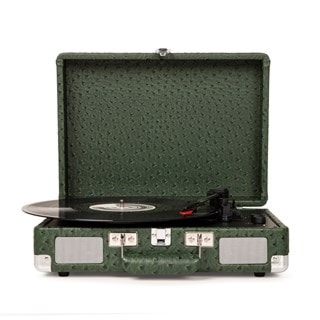 Crosley Cruiser Deluxe Green Ostrich Bluetooth Turntable