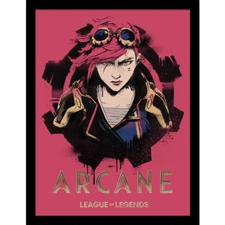 Vi Red Arcane League of Legends Framed 30 x 40cm Print